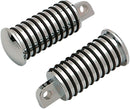 Sundance Round Male Mount Footpegs Black / Chrome / Polished
