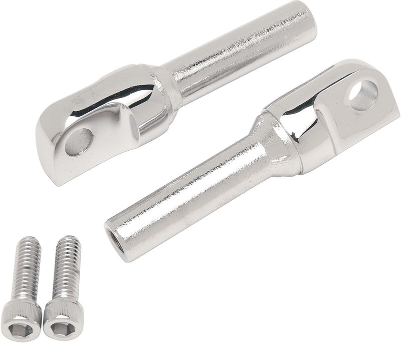 Chrome Adjustable Designer Peg Mounts Chrome / Polished