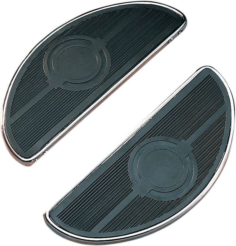 Floorboards For FL And FLST-Panhead Black / Chrome