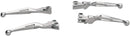 Slotted Wide Blade Lever Set Chrome For Harley Davidson FLH 1340 1982-1983