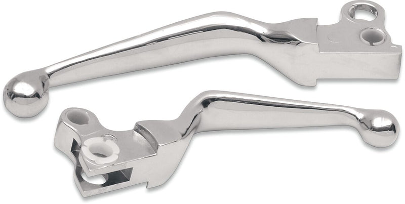 Wide Blade Lever Set Chrome For Harley Davidson FLH 1340 1982-1983