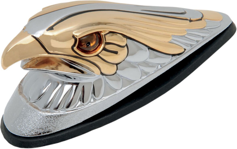 Eagle Head Front Fender Ornament Golden
