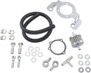 Crankcase Breather / Support Bracket Kit Black / Chrome For Harley Davidson FLD 1690