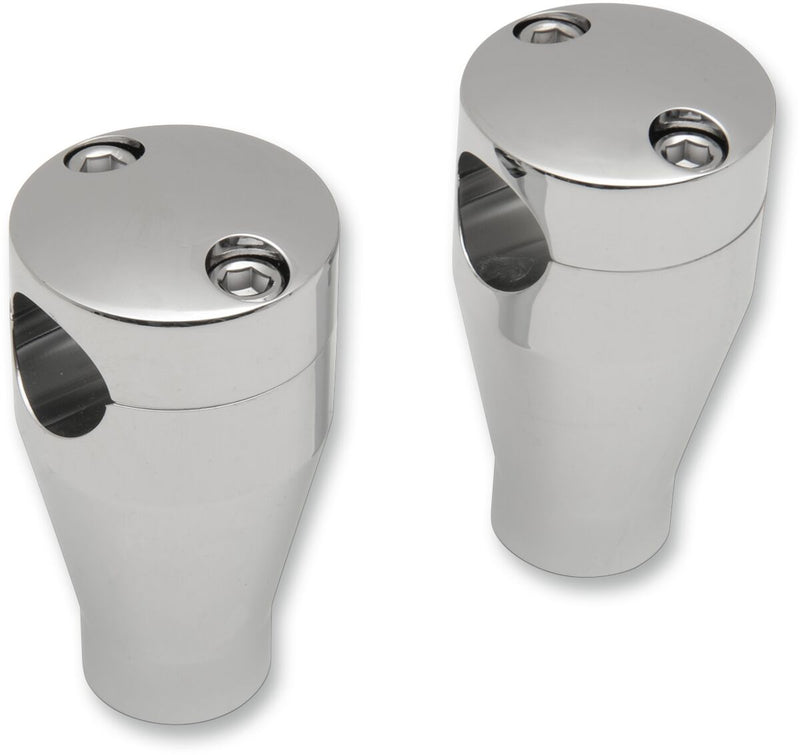 Handlebar Riser Sockets Top Chrome - 3 Inch