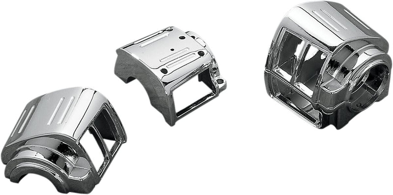 Handlebar Switch Housing Kit Chrome For Harley Davidson FLH 1340 1982-1983