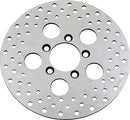 Vintage Drilled Front Brake Rotor Shovelhead Silver
