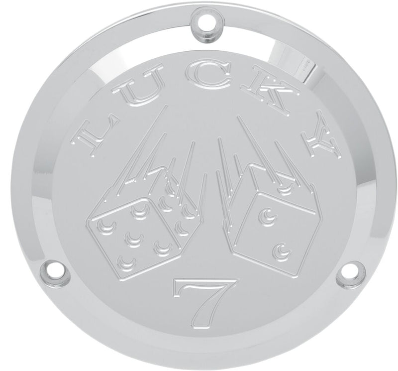 Cover Derby 3 Hole Lucky 7 Chrome