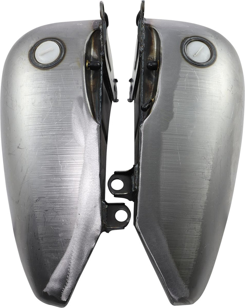 2" Extended Two-Piece Flat-Side Gas Tank Raw