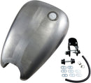 Extended Smooth-Top QuickBob Rubber-Mount Gas Tank Raw For Harley Davidson XL 1200 C 1996-1998