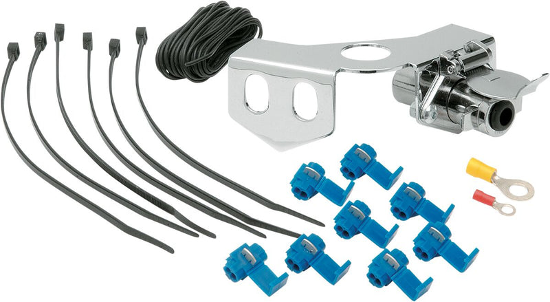 Ball Mount Trailer Hitch Receptacle Kit Chrome