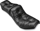 Regal 2-Up Pillow Seat Black For Harley Davidson FL 1200 1964