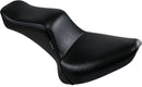 Cherokee 2-Up Smooth Seat Black For Harley Davidson FLST 1450 2006