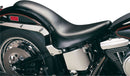 King Cobra 2-Up Seat Smooth Black For Harley Davidson FLST 1450 2006