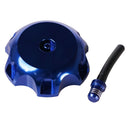 Fuel Cap MX With Vent Valve YZ >02 Blue Fits 62mm OD Thread