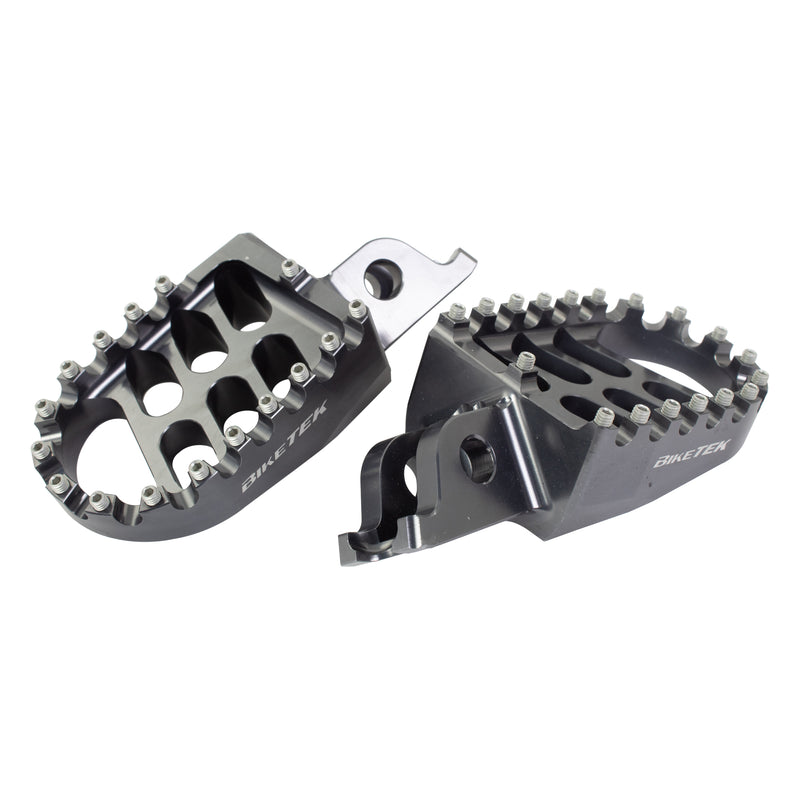 MX Forged Wide Platform Footpegs For Kawasaki Gun Metal