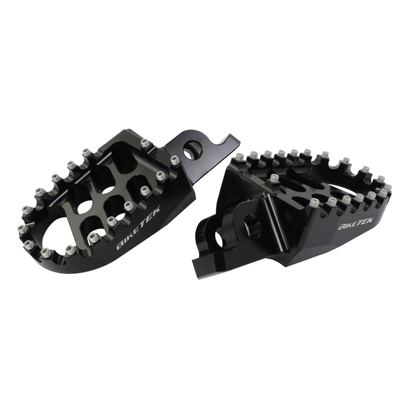 MX Forged Wide Platform Footpegs For Kawasaki Black