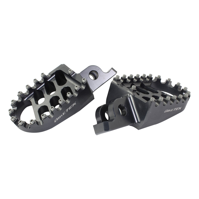 MX Forged Wide Platform Footpegs For Kawasaki Gun Metal