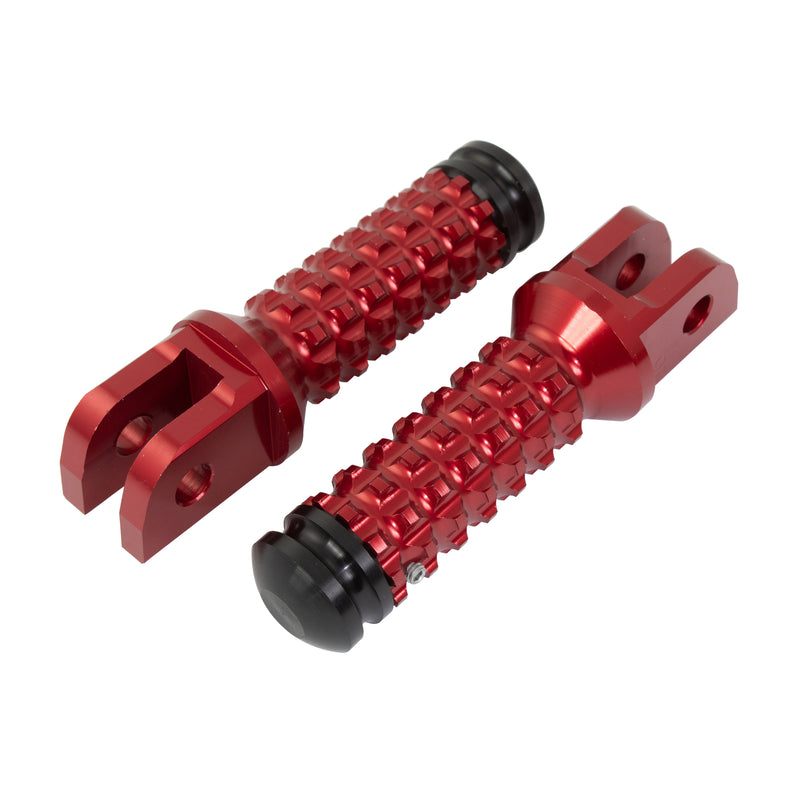 Aluminium Footpegs Pair With Slider For Honda Front Red HD11F