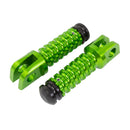Aluminium Footpegs Pair With Slider For Kawasaki Front Green KW11F