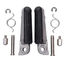 Footpeg OEM Replacement Honda Front With Rubber Silver [MCA-FR024]