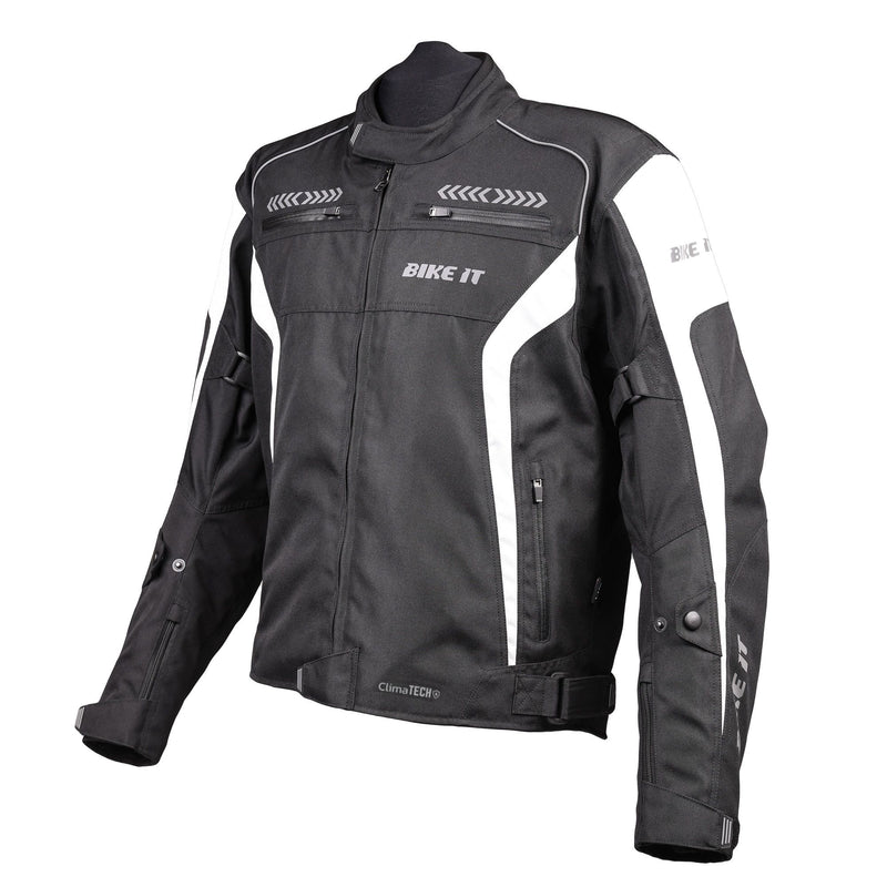 Flux Sports Motorcycle Jacket Black / White
