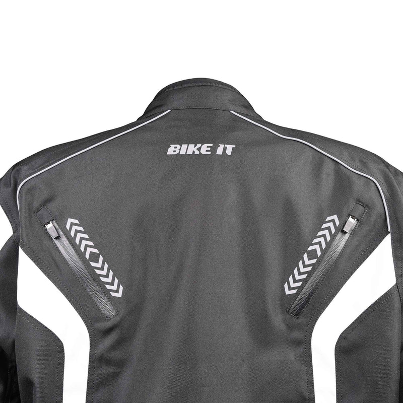 Flux Sports Motorcycle Jacket Black / White