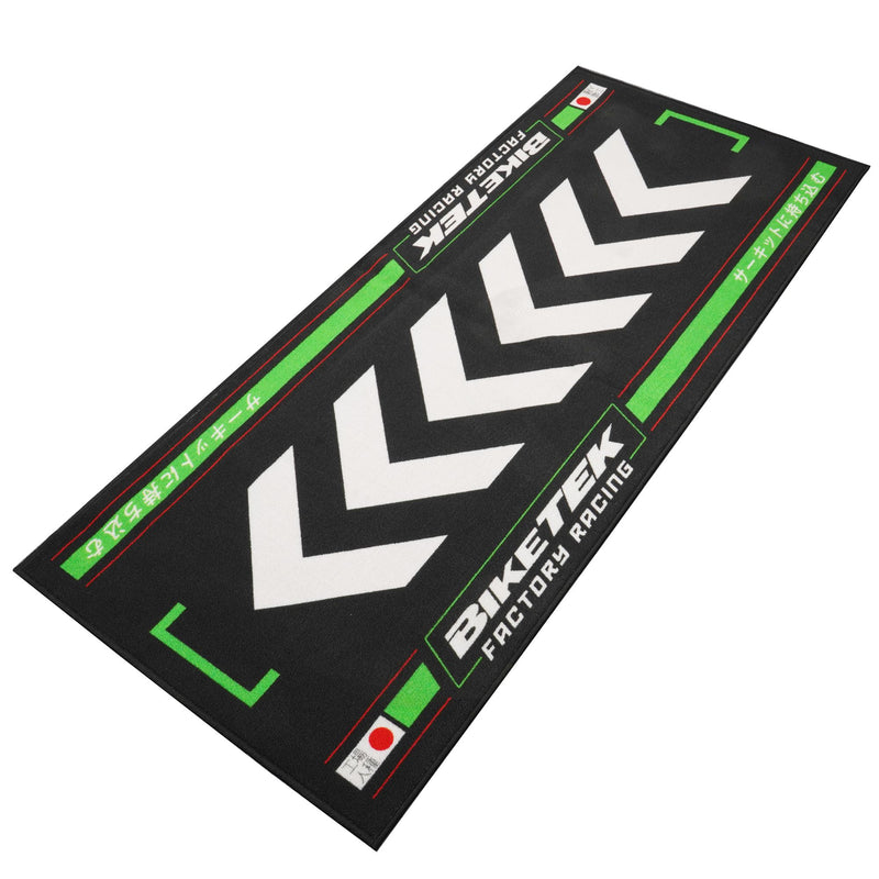 Series 7 Garage Mat Rising Sun Black / Green