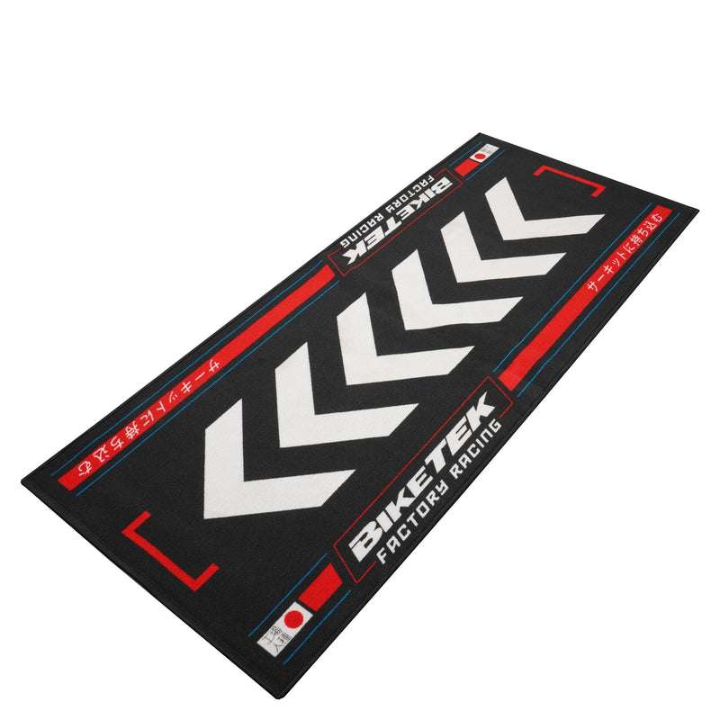 Series 7 Garage Mat Rising Sun Black / Red