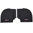 Bar Muffs Black Polyester Fleece Lining