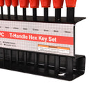 T-Handle Hexagon Key Sets With Rack - 10 Pieces