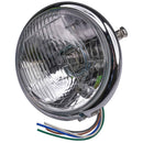 Universal Bates-Style Chrome Headlight 5 3/4 Inch Side Mount E-Marked Right Dip