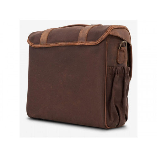 Waxed Canvas Quick Release Saddlebag Brown - 12.5 Liters