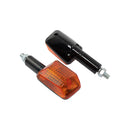 Long Stem Mini Indicators With Black Body And Amber Lens