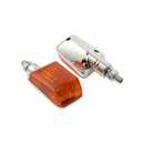Short Stem Mini Indicators With Chrome Body And Amber Lens