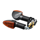 Long Stem Mini Spear Indicators With Carbon Look Body And Amber Lens
