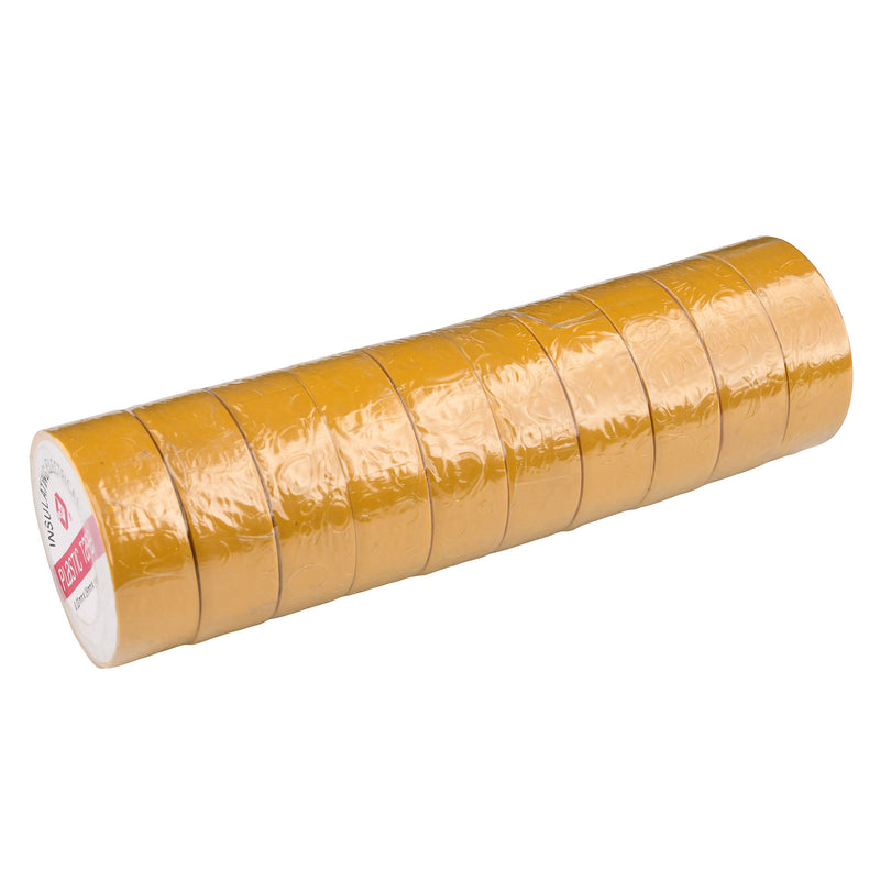 Insulation Tape Yellow - 19 MM x 5.5 M - Pack Of 10