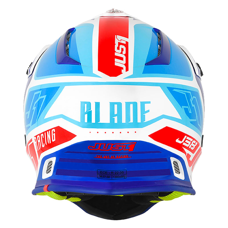 J38 MX Helmet Blade Gloss Blue / Red / White