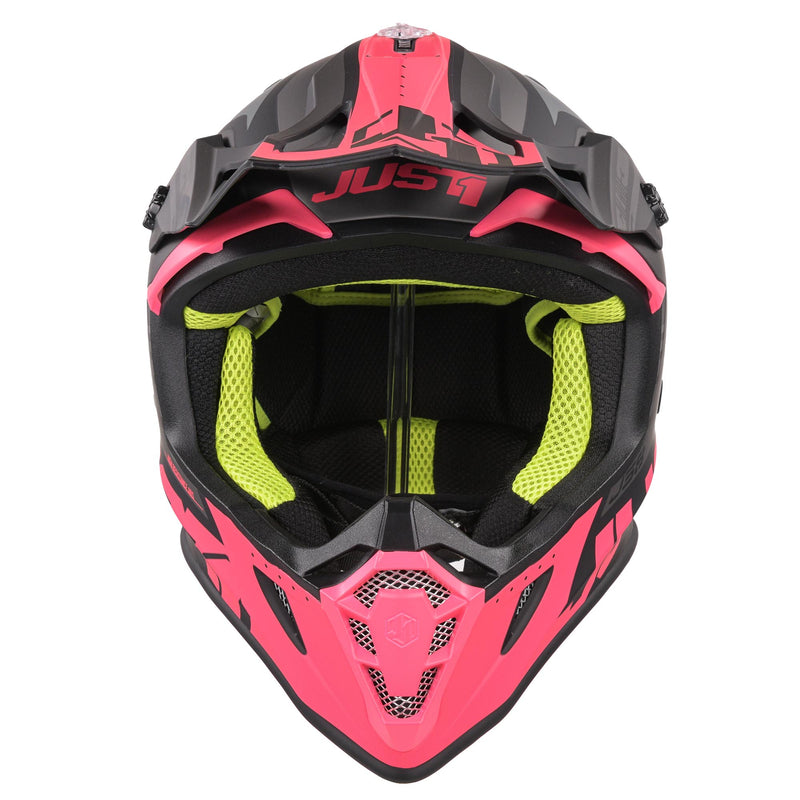 J38 MX Helmet Blade Matt Fluo Fuchsia / Black