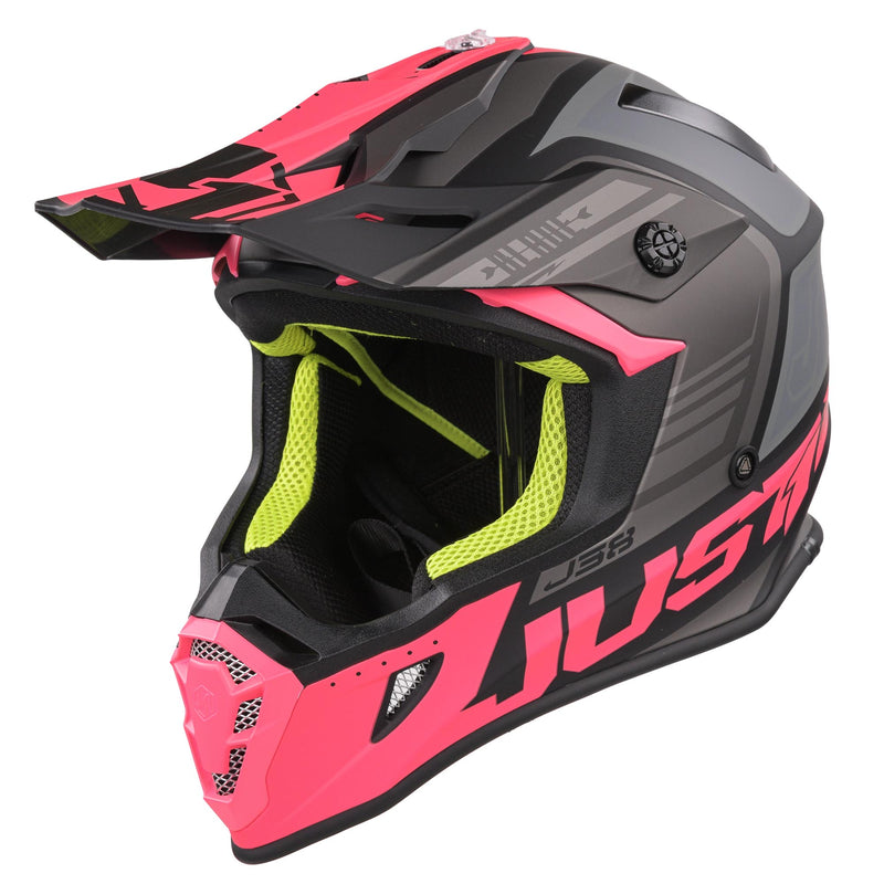 J38 MX Helmet Blade Matt Fluo Fuchsia / Black