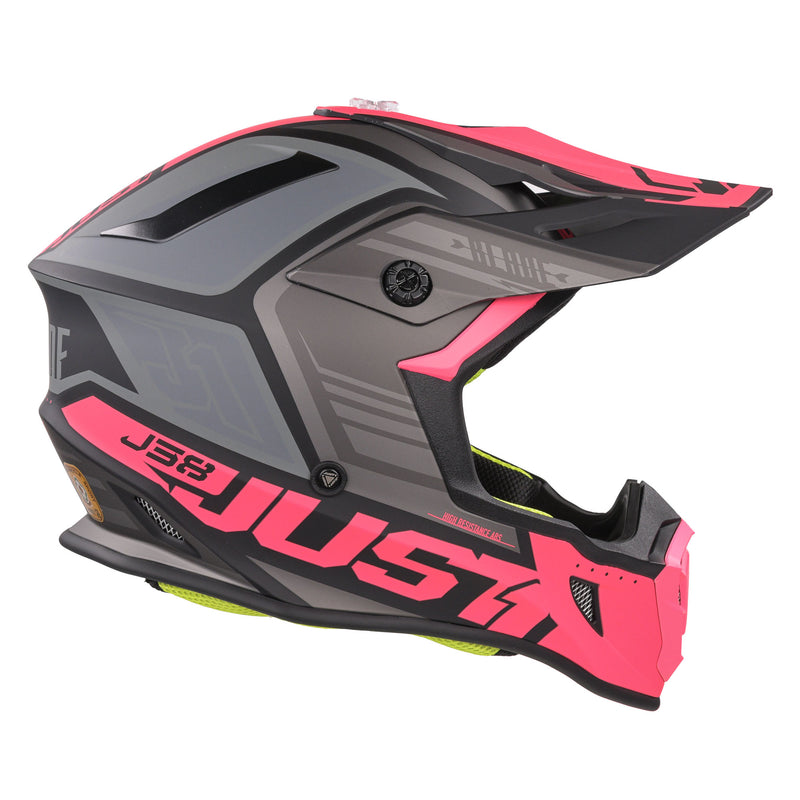 J38 MX Helmet Blade Matt Fluo Fuchsia / Black