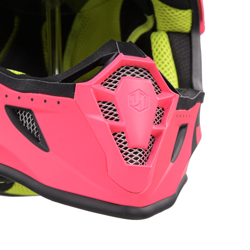 J38 MX Helmet Blade Matt Fluo Fuchsia / Black