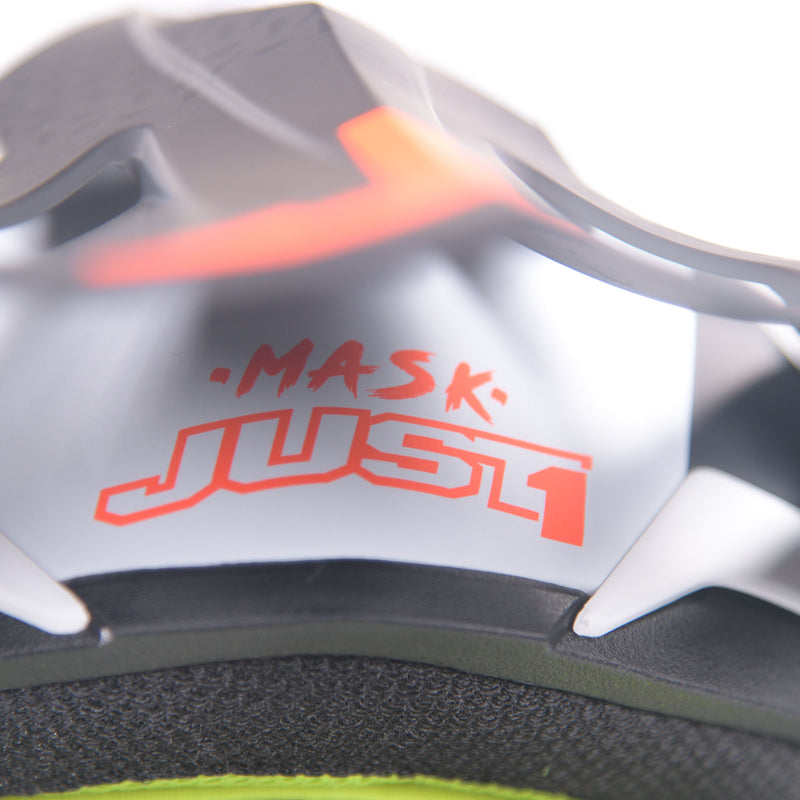 J38 MX Helmet Mask Fluo Orange / Titanium / Matt Black