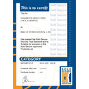 MDX-12 Motorcycle Disc Lock 16 MM Sold Secure Gold Approved