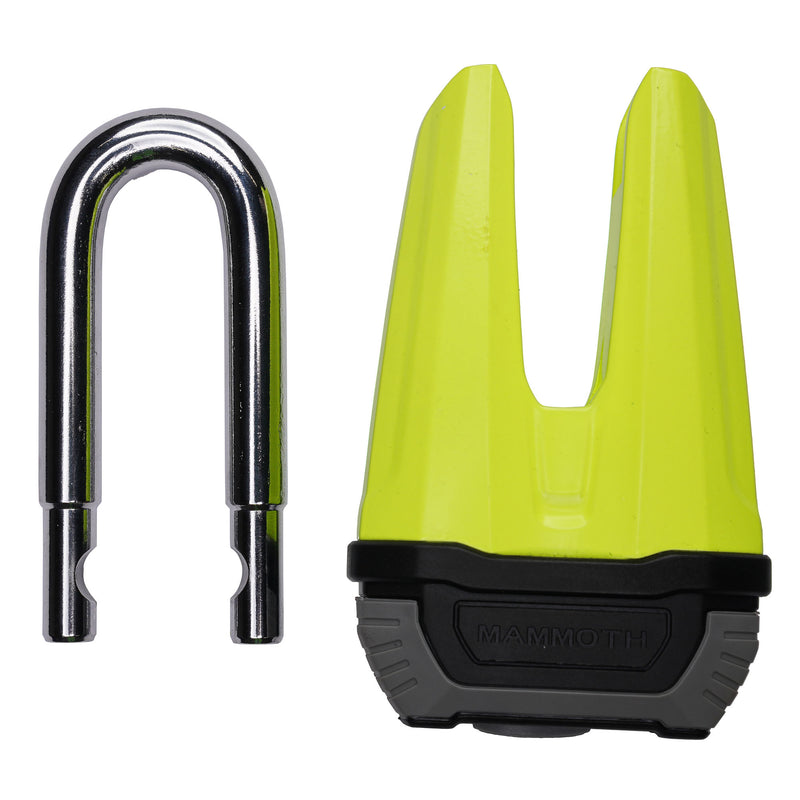 Renegade Disc Lock 13 MM Fluo Yellow Sold Secure Gold Approved