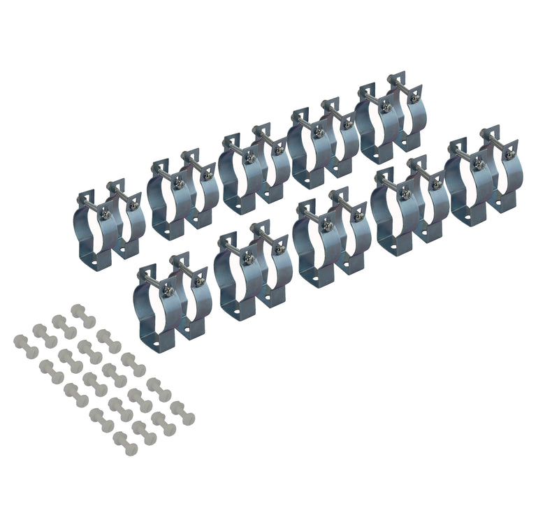 Brackets For Rigid L-Plates 10 Pair Component Only White