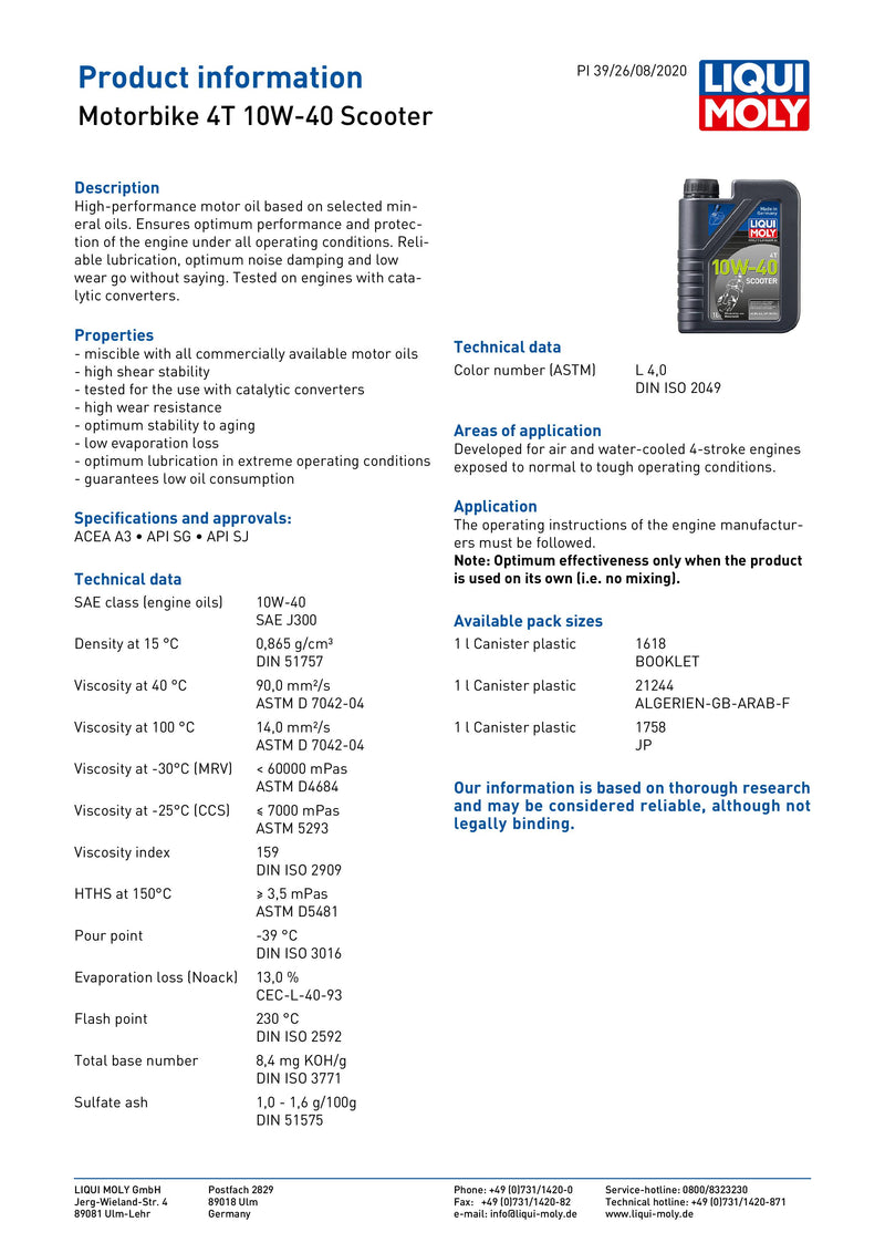 4 Stroke Mineral Street 20W-50 Oil