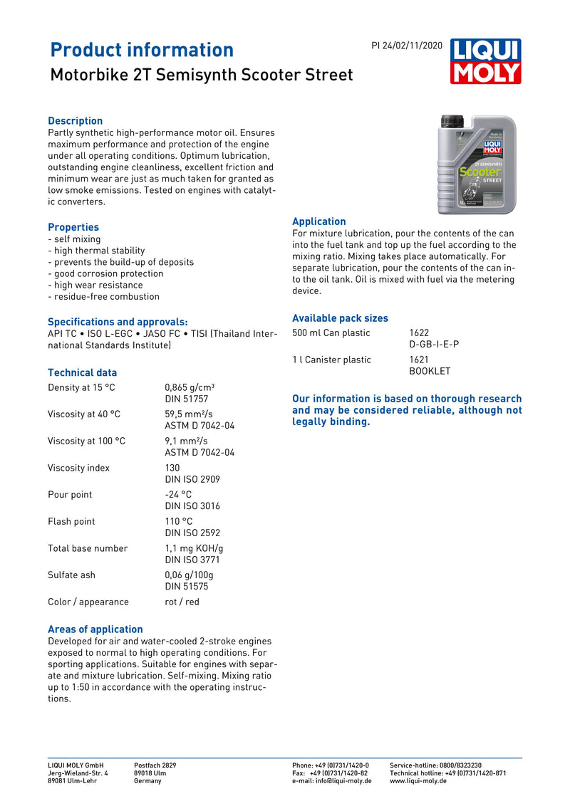 2 Stroke Semi Synthetic Scooter Street Oil