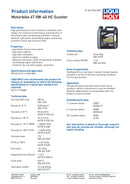 4 Stroke Semi Synthetic HC Scooter 5W-40 Oil