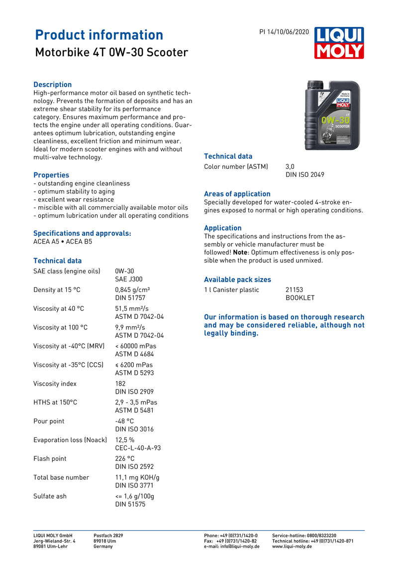 4 Stroke Semi Synthetic Scooter 0W-30 Oil