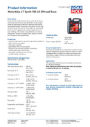 4 Stroke Fully Synthetic Offroad Race 5W-40 Oil